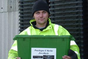John Wilding of the Cwm Harry Land Trust which is carrying out the zero waste trial in Presteigne and Norton